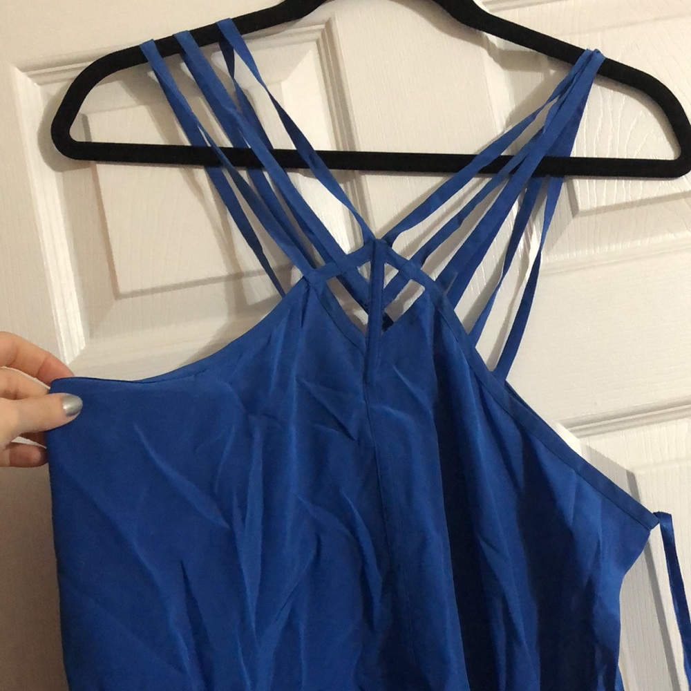 Bcbg maxazria asymmetrical silk top